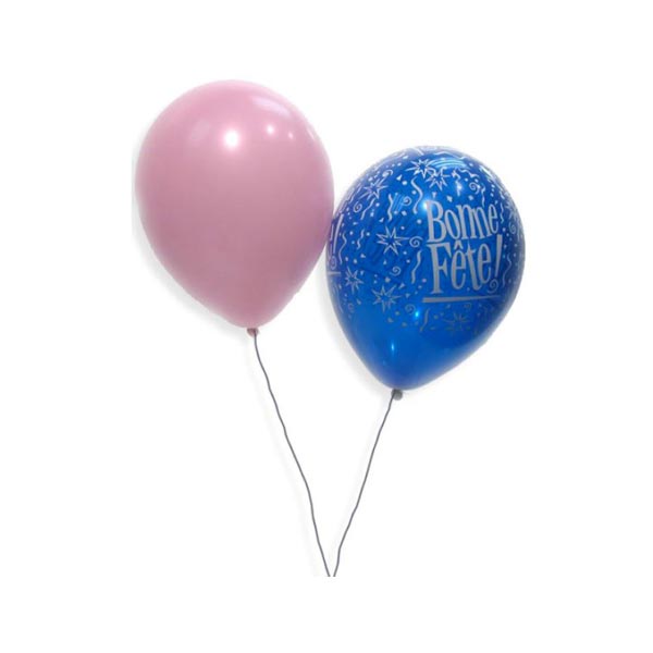 4x Ballon dans une boîte: ballons NOUVEL AN, remplis d'hélium +