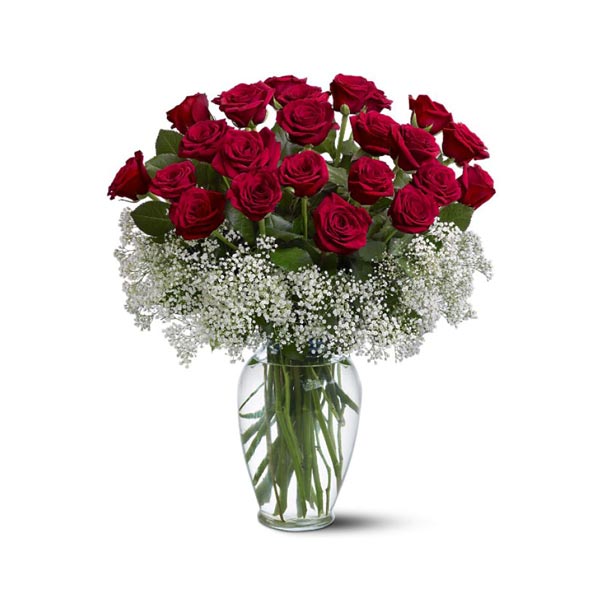 Ces roses rouges sont un moyen classique de dire ''Je t'aime!